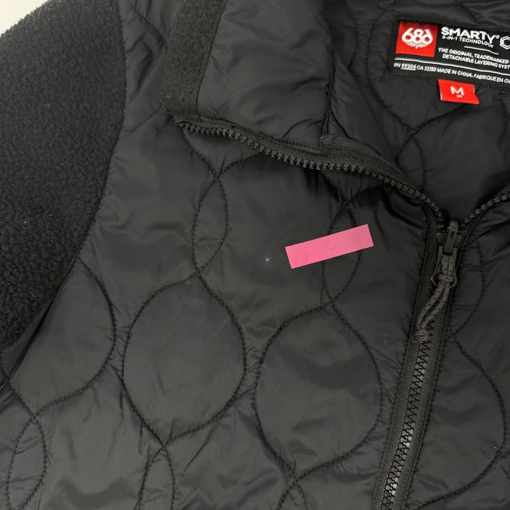 686 Smarty Quilted Fleece Jacket 3-in-1 Layering‎ System Women's Medium